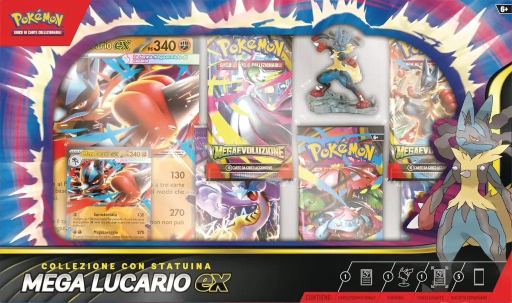 Collection Box with Mega Lucario ex Pokémon Figure