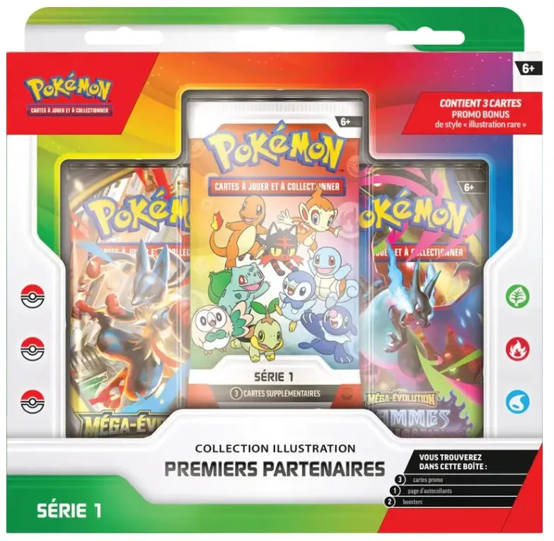 Coffret Collection Illustration Premiers Partenaires Pokémon