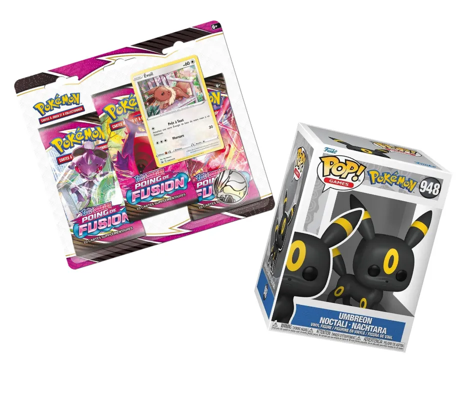 Pack : Tripack Pokémon Épée et bouclier Poing de Fusion + Funko Pop !